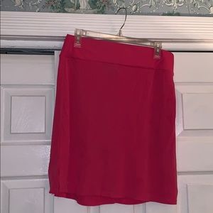 Hot pink skirt
